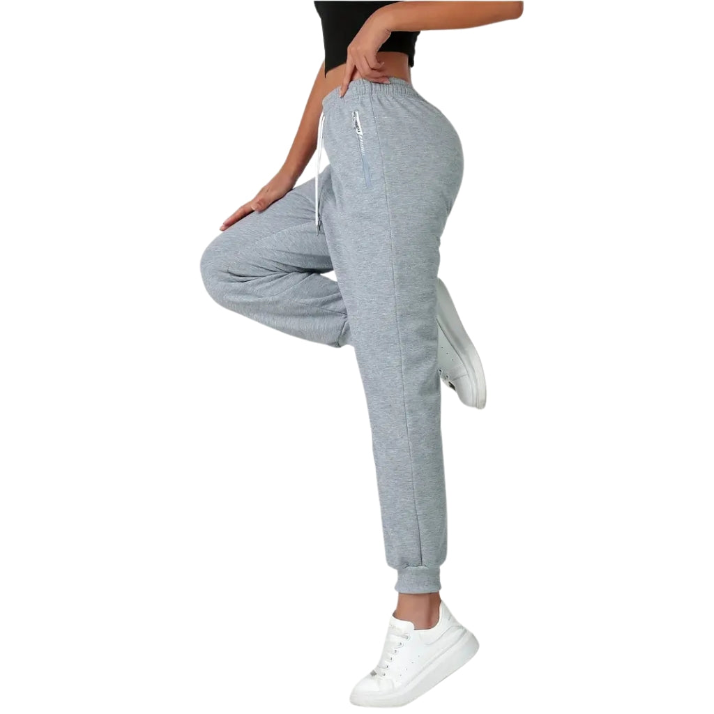 Damskie Zimowe Spodnie Termiczne z Elastycznym Pasem i Kieszeniami