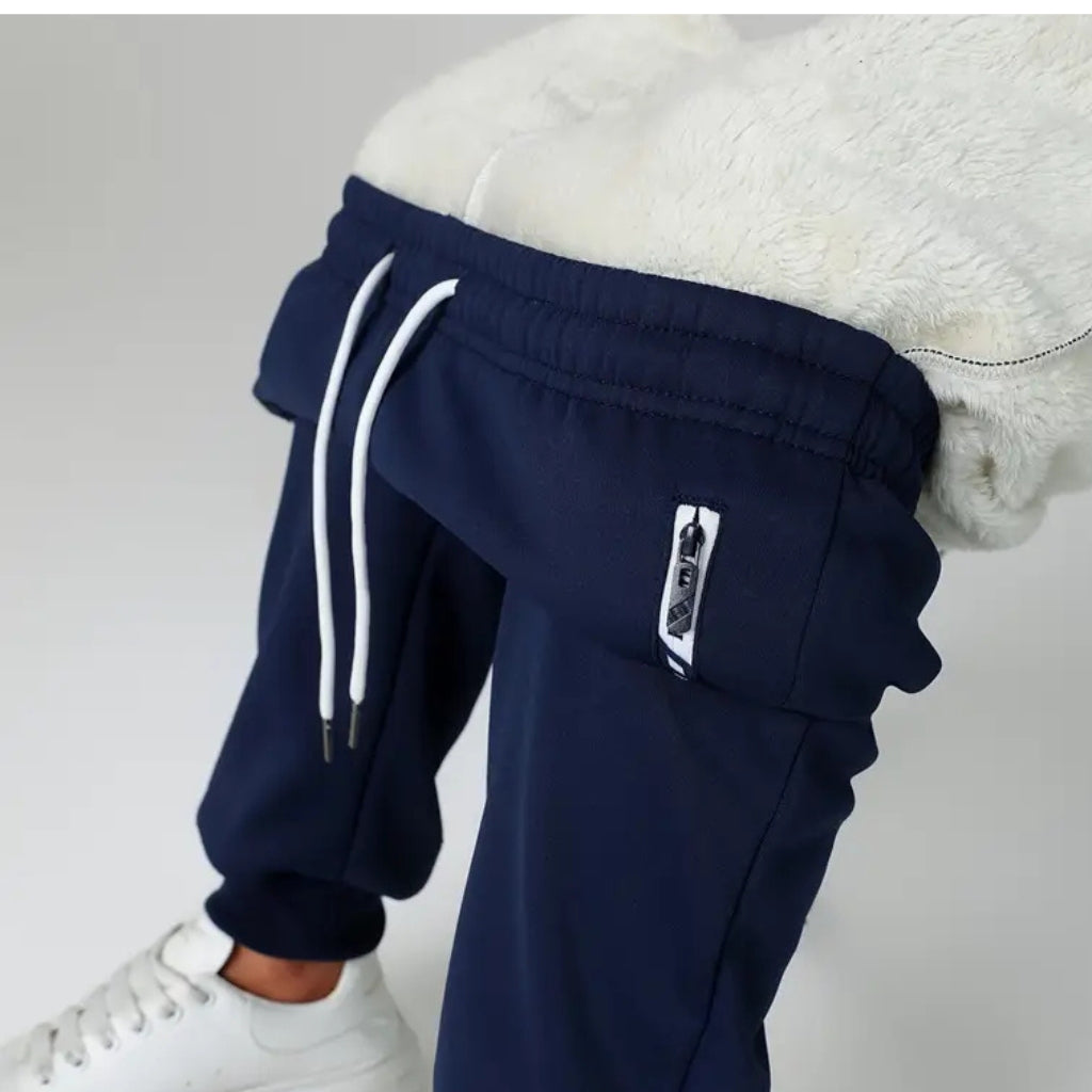 Damskie Zimowe Spodnie Termiczne z Elastycznym Pasem i Kieszeniami