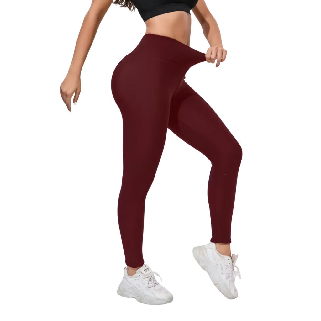 Ciepłe legginsy damskie z polaru na jesień i zimę, wysoki stan, elastyczne