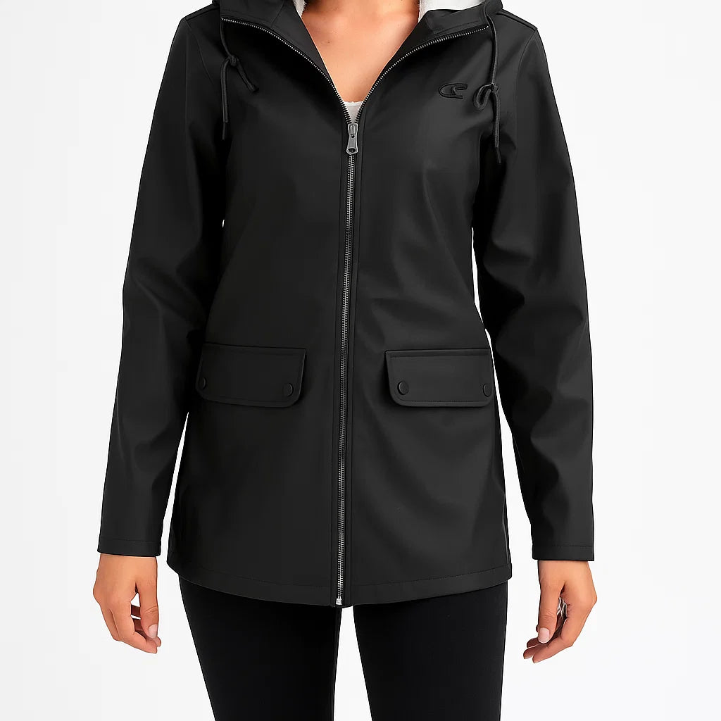 Damska kurtka zimowa z kapturem, ocieplana, wodoodporna i wiatroszczelna, jesień-zima