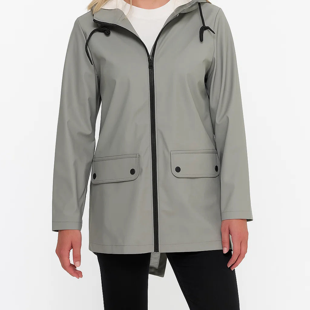 Damska kurtka zimowa z kapturem, ocieplana, wodoodporna i wiatroszczelna, jesień-zima