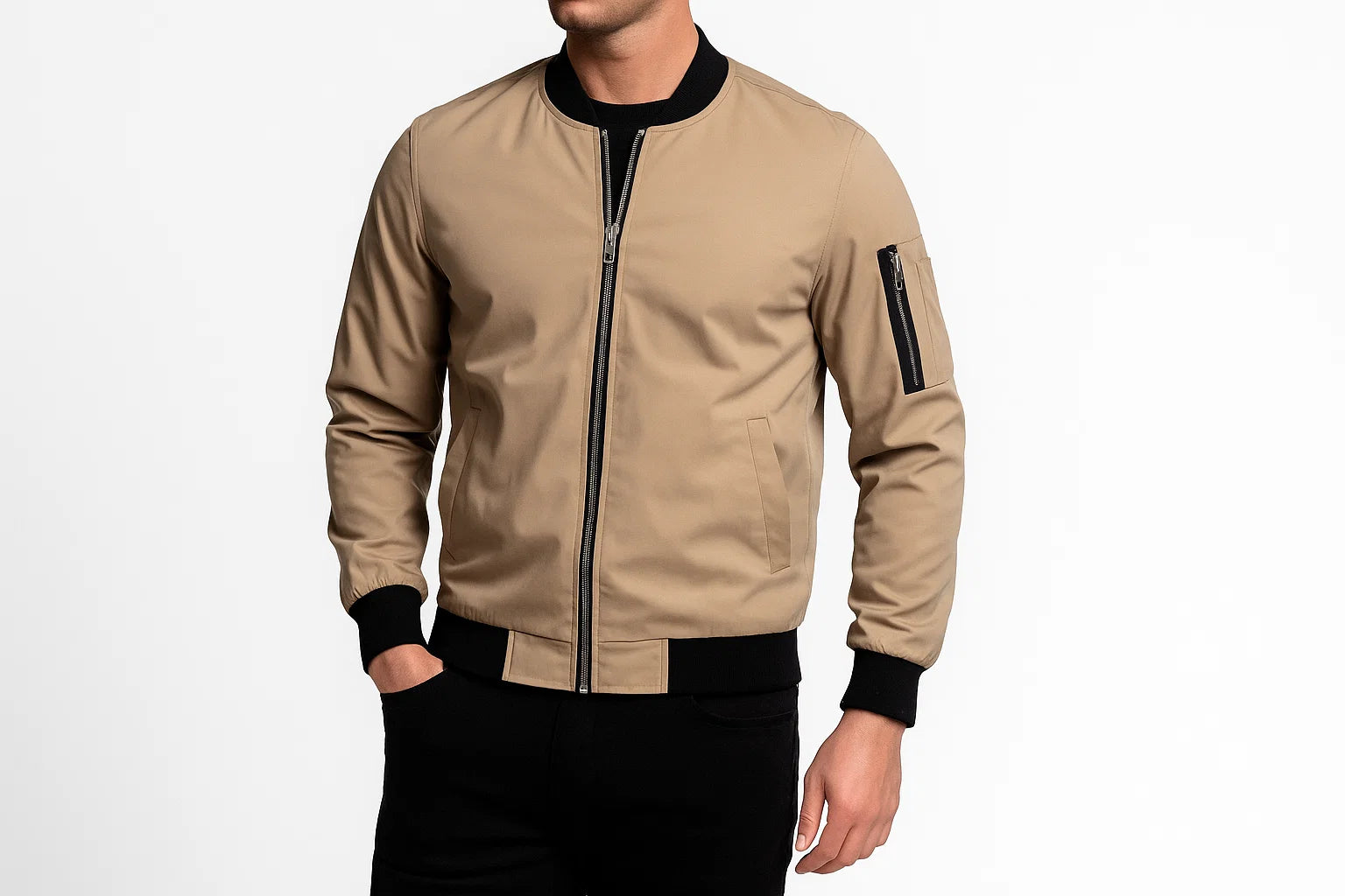 Kurtka męska bomberka z zamkiem – stylowa, lekka i wygodna na co dzień