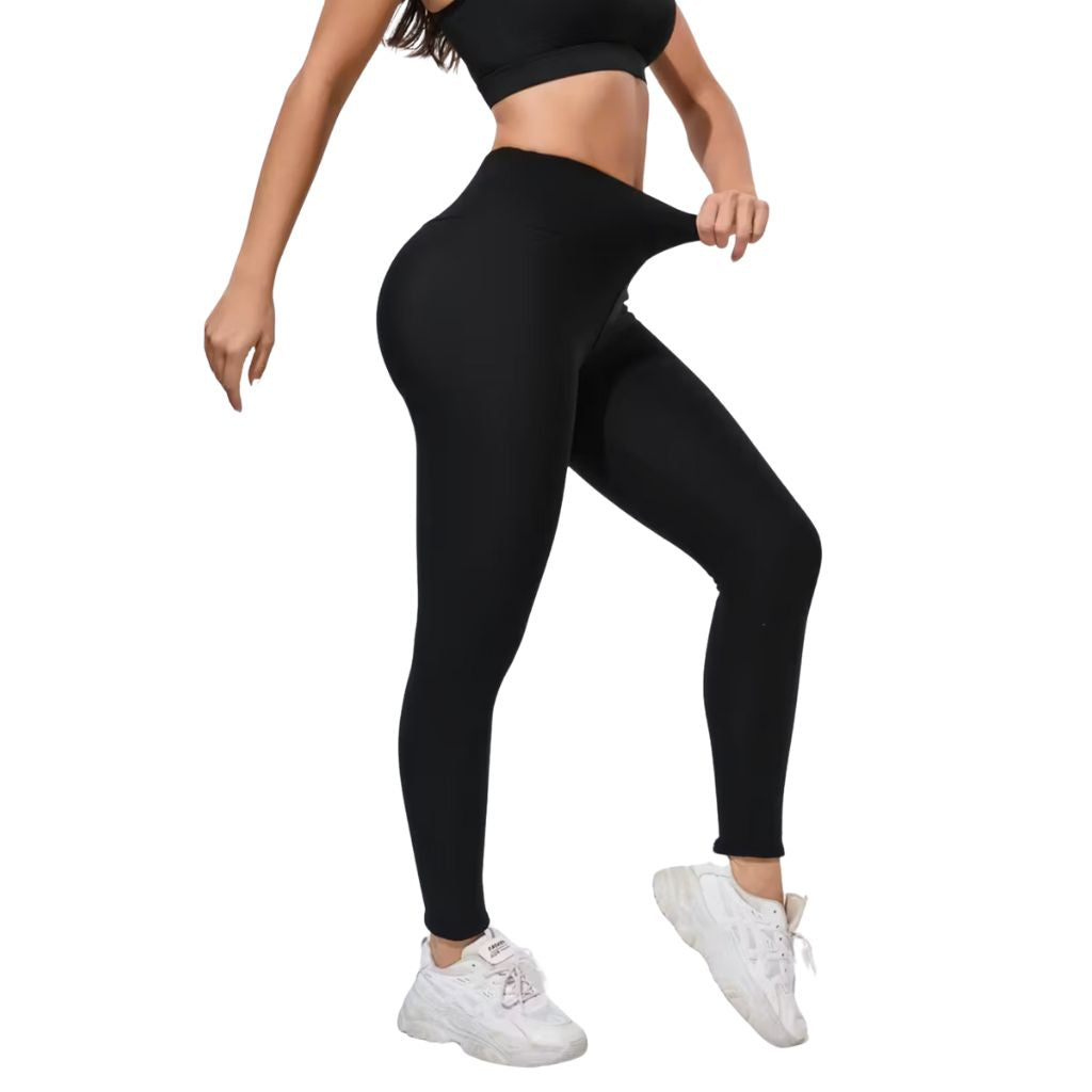 Ciepłe legginsy damskie z polaru na jesień i zimę, wysoki stan, elastyczne